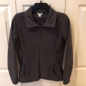 Gray Old Navy track jacket. Fleece